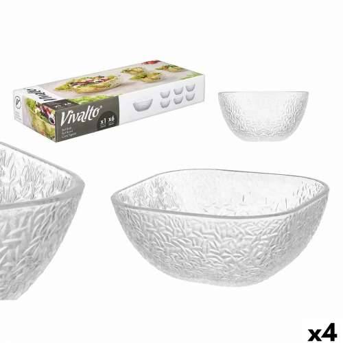 Bļodu komplekts Vivalto TP70165IC/BH Providan Staklo 20 x 20 x 8 cm 10,3 x 10,3 x 5,5 cm (4 kom.) Cijena