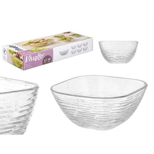 Bļodu komplekts Vivalto TP70165L/BH Providan Staklo 20 x 20 x 8 cm 10,3 x 10,3 x 5,5 cm (4 kom.) Cijena