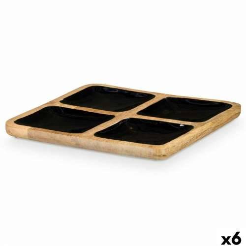 Pladanj s Pretincima MALI-991 B Crna 31 x 3 x 31 cm (6 kom.) Cijena