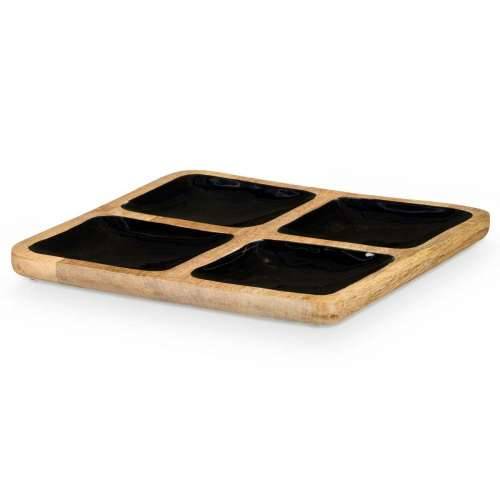 Pladanj s Pretincima MALI-991 B Crna 31 x 3 x 31 cm (6 kom.) Cijena