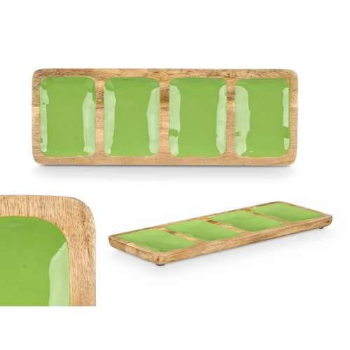 Pladanj s Pretincima MALI-941 G Zelena 46 x 3 x 17 cm (6 kom.) Cijena