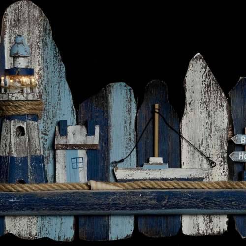 Zidni Ukras DKD Home Decor svjetionik Mediteran Jela (36.5 x 6.5 x 29.5 cm) Cijena