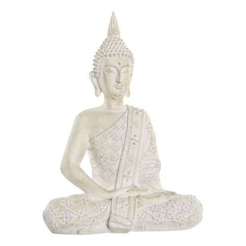 Ukrasna figura DKD Home Decor Buda Bijela Smola (30 x 17 x 41 cm) Cijena