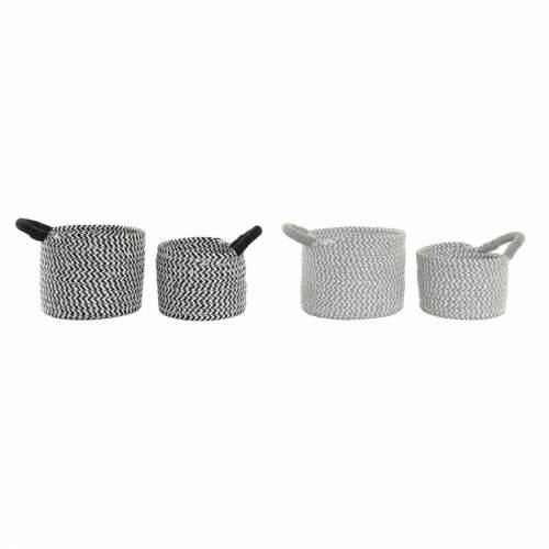 Set košara DKD Home Decor Prirodno vlakno 18 x 18 x 14 cm Cijena