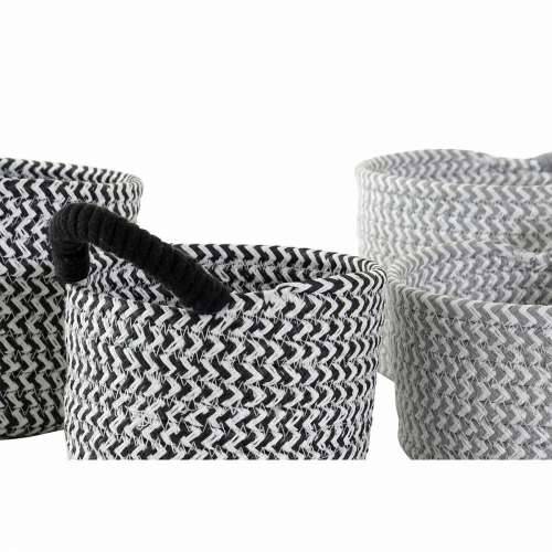 Set košara DKD Home Decor Prirodno vlakno 18 x 18 x 14 cm Cijena