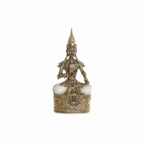 Ukrasna figura DKD Home Decor zlatan Smeđa Buda Smola (13 x 7 x 27 cm) Cijena