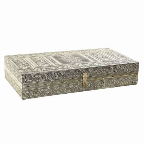 Kutija za nakit DKD Home Decor Drvo Aluminij Arap Cvijet (1 pcs) (38 x 20 x 7.5 cm) Cijena