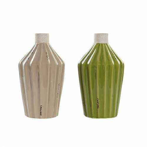 Vrč DKD Home Decor Porculan Bež Zelena Shabby Chic (12.5 x 12.5 x 23 cm) (2 pcs) Cijena