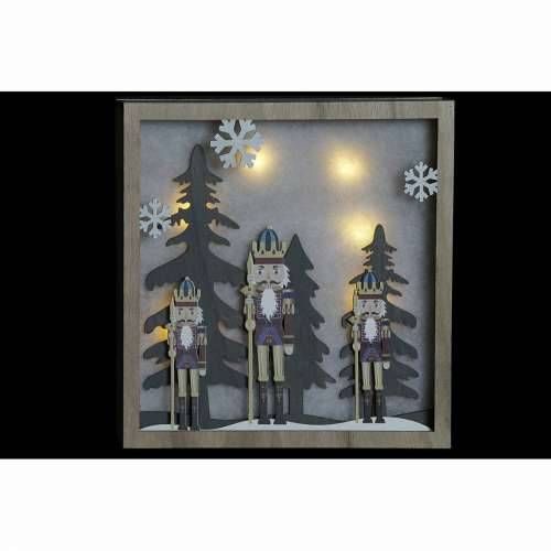 Zidni Ukras DKD Home Decor Drobilica za Orahe Drvo MDF (2 pcs) (30 x 4.5 x 30 cm) Cijena