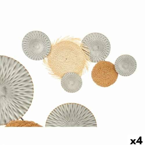Zidni Ukras 23SMB1537 Smeđa Siva Metal 76,8 x 4,4 x 50,2 cm (4 kom.) Cijena