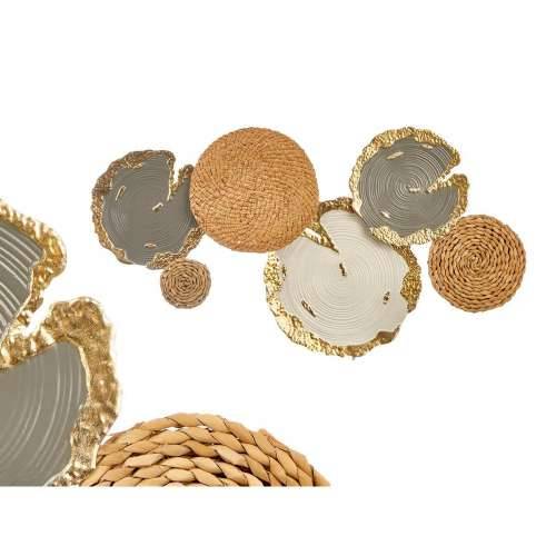 Zidni Ukras 23SMB1538 Bijela Smeđa Siva Metal 89,5 x 5,1 x 48,3 cm (2 kom.) Cijena