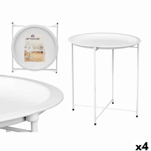 Preklopni pomoćni stolić WR4405.1 Bijela 46,8 x 50,2 x 46,8 cm (4 kom.) Cijena