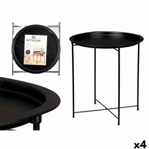Preklopni pomoćni stolić WR4405 Crna 46,8 x 50,2 x 46,8 cm (4 kom.) Cijena