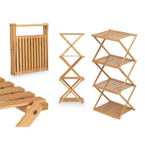 Polica CH68220-5 2 Prirodno Bambus 40 x 92,5 x 33,2 cm (4 kom.) Cijena