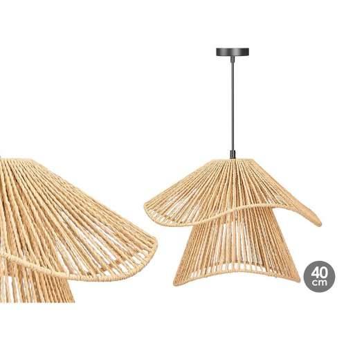 Stropna svjetiljka 24B513 Crna Prirodno Metal Papir 40 W 41 x 30 x 41 cm (4 kom.) Cijena