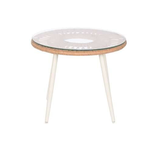 Set Stol i 2 Stolice Home ESPRIT Bijela Bež Siva Prirodno 55 x 55 x 47 cm Cijena