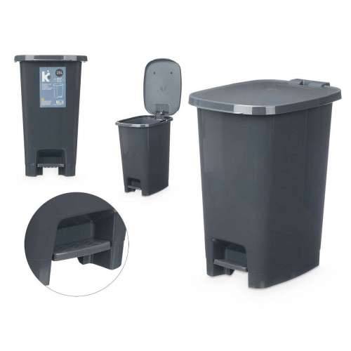 Koš za Papir na Pedalu ABK-142 Antracitna Plastika 25 L (6 kom.) Cijena