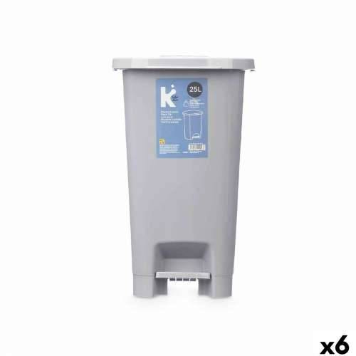 Koš za Papir na Pedalu ABK-142 1 Siva Plastika 25 L (6 kom.) Cijena