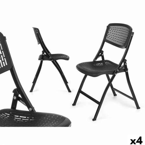 Sklopivu Stolicu ZJ-Y59BL Crna 59 x 50 x 82 cm 108 x 13,5 x 50 cm (4 kom.) Cijena