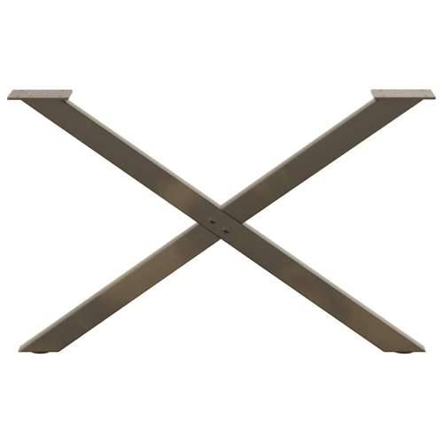 Noge za klub stolić u obliku slova X, 2 kom, prirodni čelik, 70 x (42-43) cm, čelik - Prirodna 70 x (42-43) cm (40 mm) 2 1 Cijena