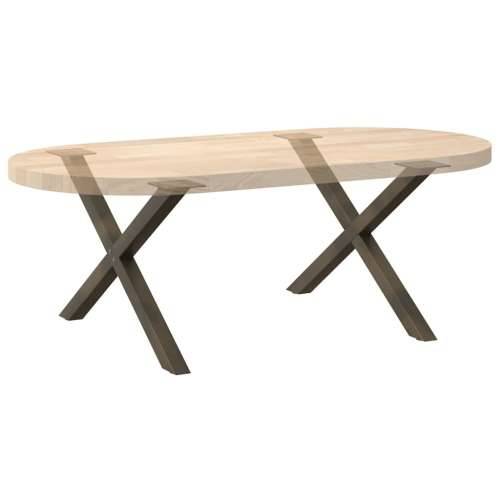 Noge za klub stolić u obliku slova X, 2 kom, prirodni čelik, 70 x (42-43) cm, čelik - Prirodna 70 x (42-43) cm (40 mm) 2 1 Cijena