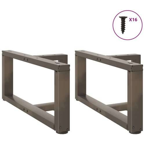 Noge za klub stolić T-oblika 2 kom Crne 70x25x(30-31) cm Čelik - Prirodna 70 x 25 x (30-31) cm 1 Cijena