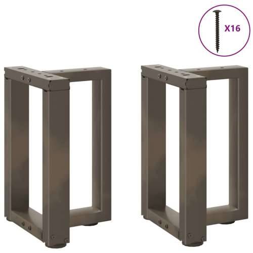 Noge za klub stolić T-oblika 2 kom Crne 38x25x(42-43) cm Čelik - Prirodna 38 x 25 x (42-43) cm 1 Cijena