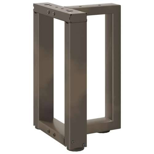 Noge za klub stolić T-oblika 2 kom Crne 38x25x(42-43) cm Čelik - Prirodna 38 x 25 x (42-43) cm 1 Cijena