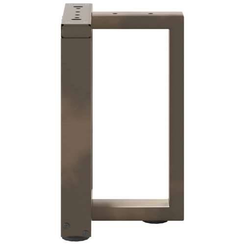Noge za klub stolić T-oblika 2 kom Crne 38x25x(42-43) cm Čelik - Prirodna 38 x 25 x (42-43) cm 1 Cijena