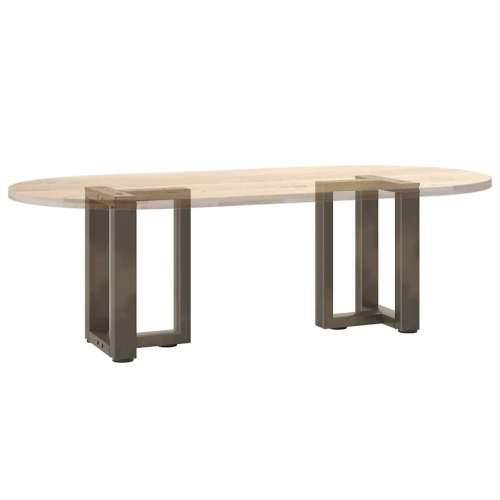 Noge za klub stolić T-oblika 2 kom Crne 38x25x(42-43) cm Čelik - Prirodna 38 x 25 x (42-43) cm 1 Cijena
