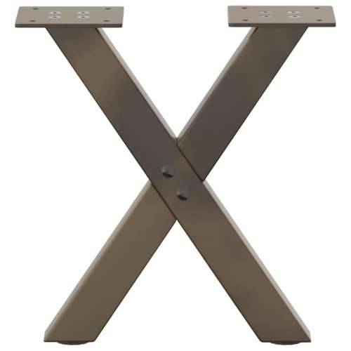 Noge za klub stolić u obliku slova X, 2 kom, prirodni čelik, 30 x (30-31) cm, čelik - Prirodna 30 x (30-31) cm (40 mm) 2 1 Cijena