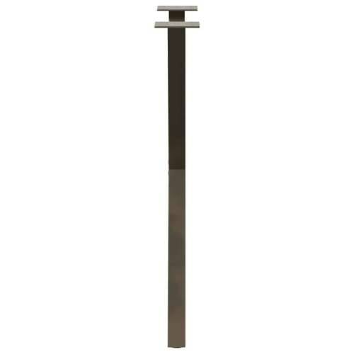 Noge za blagovaonski stol u obliku slova X, 2 kom, prirodni čelik, 60 x (72-73) cm, čelik - Prirodna 57 x (72-73) cm (40 mm) 2 1 Cijena