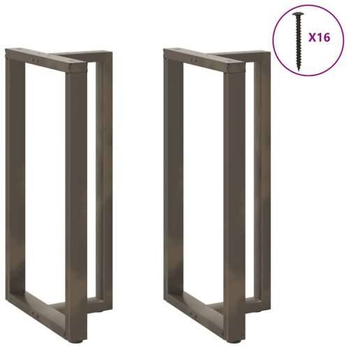 Noge za barski stol T-oblika 2 kom Crne 60x35x(110-111) cm Čelik - Prirodna 60 x 35 x (110-111) cm 1 Cijena