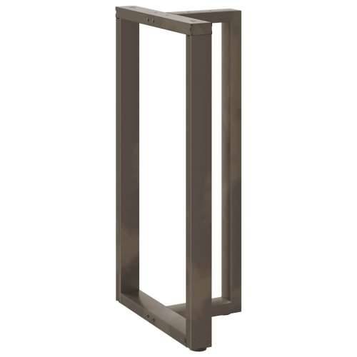 Noge za barski stol T-oblika 2 kom Crne 60x35x(110-111) cm Čelik - Prirodna 60 x 35 x (110-111) cm 1 Cijena