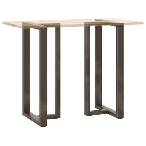 Noge za barski stol T-oblika 2 kom Crne 60x35x(110-111) cm Čelik - Prirodna 60 x 35 x (110-111) cm 1 Cijena