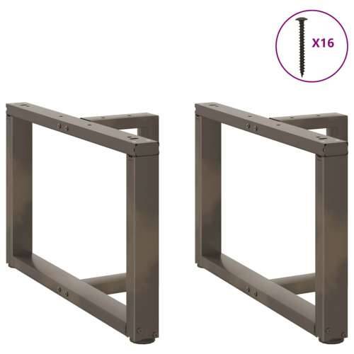 Noge za klub stolić T-oblika 2 kom Crne 70x25x(42-43) cm Čelik - Prirodna 70 x 25 x (42-43) cm 1 Cijena