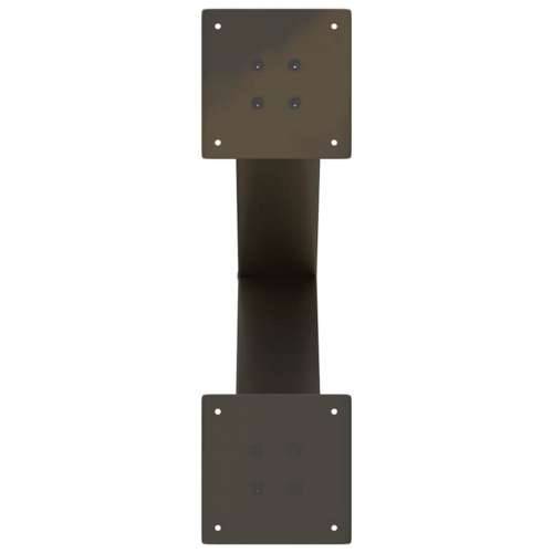 Noge za blagovaonski stol u obliku slova X, 2 kom, prirodni čelik, 60 x (72-73) cm, čelik - Prirodna 60 x (72-73) cm (80 mm) 2 1 Cijena