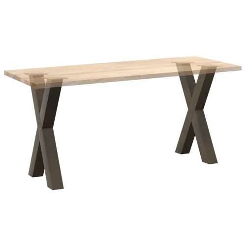 Noge za blagovaonski stol u obliku slova X, 2 kom, prirodni čelik, 60 x (72-73) cm, čelik - Prirodna 60 x (72-73) cm (80 mm) 2 1 Cijena