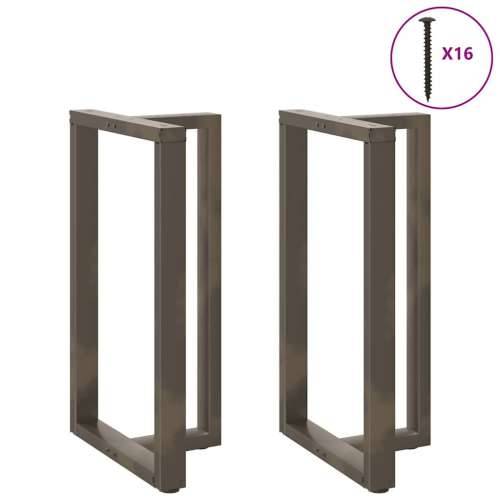Noge za barski stol T-oblika 2 kom Crne 60x35x(100-101) cm Čelik - Prirodna 60 x 35 x (100-101) cm 1 Cijena