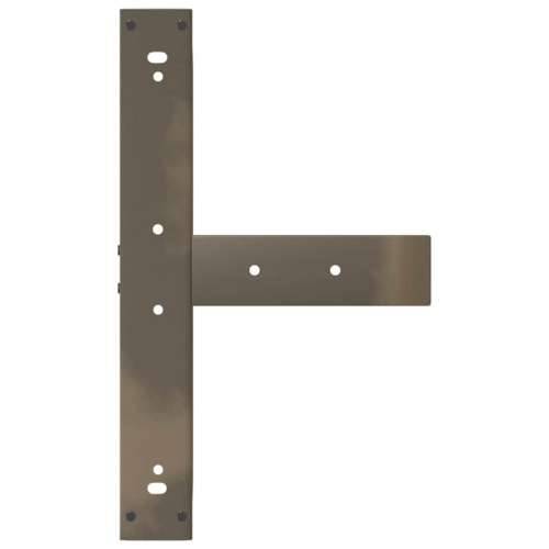 Noge za barski stol T-oblika 2 kom Crne 60x35x(100-101) cm Čelik - Prirodna 60 x 35 x (100-101) cm 1 Cijena