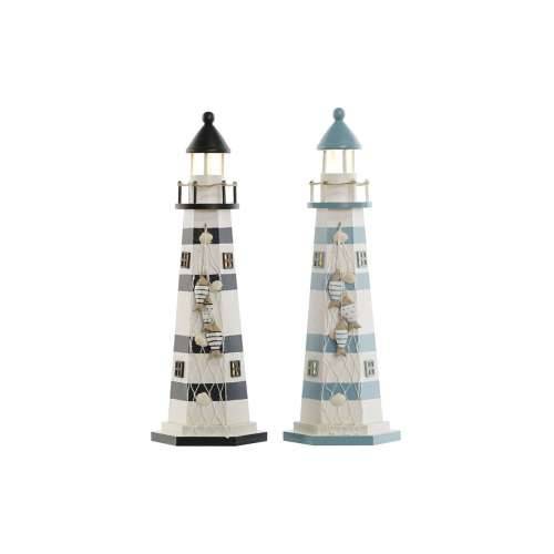 Svjetlosni ukras Home ESPRIT Drvo Mornar svjetionik 14 x 14 x 40 cm (2 kom.) Cijena