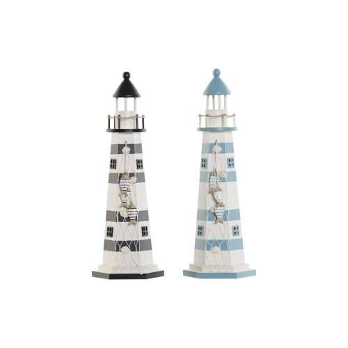 Svjetlosni ukras Home ESPRIT Drvo Mornar svjetionik 14 x 14 x 40 cm (2 kom.) Cijena