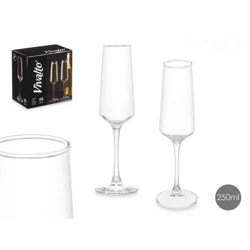 Čaša za šampanjac Vivalto REJ6323/BHZ6 Providan Staklo 250 ml (6 kom.) Cijena