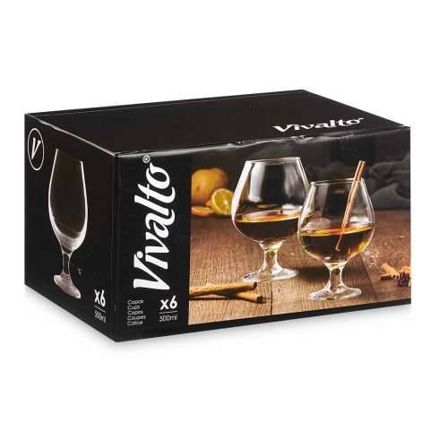 Čaša za vino Vivalto R3708/BHZ6 Providan Staklo 500 ml 10 x 15 x 10 cm (6 kom.) Cijena