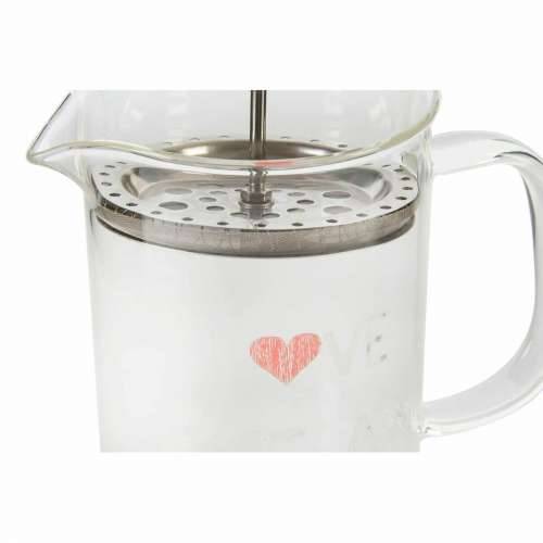 Čajnik DKD Home Decor Providan Nehrđajući Čelik Srebro Borosilikatno staklo (18 x 9.5 x 20.5 cm) (1 L) Cijena