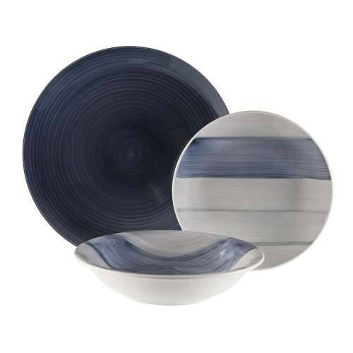 Set Posuđa Versa Leanne Tamno plava Gres Keramika 26,5 x 26,5 cm 18 Dijelovi Cijena
