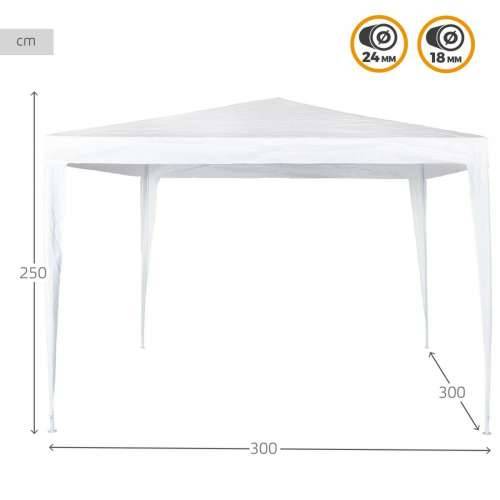 Sjenica Aktive 300 x 250 x 300 cm Bijela Plastika Cijena