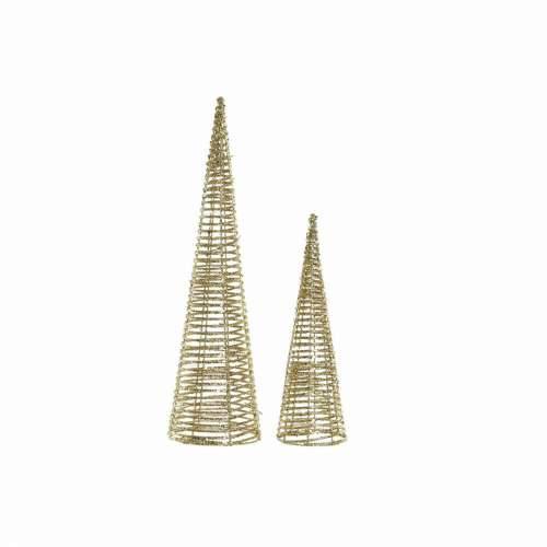 Božićni ukras DKD Home Decor Ratan (2 pcs) (12 x 12 x 40 cm) (16 x 16 x 60 cm) Cijena