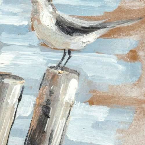 Slika DKD Home Decor ptice Mediteran (45 x 2,7 x 45 cm) (2 kom.) Cijena
