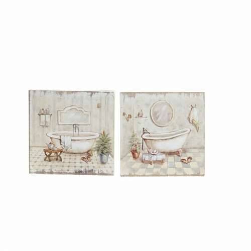 Slika DKD Home Decor Kupaonice (2 kom.) (20 x 3 x 20 cm) Cijena